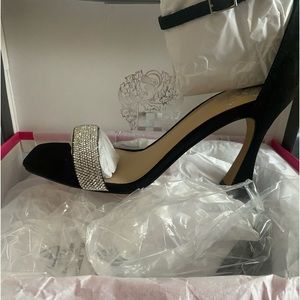 Vince Camuto black evening heel.
